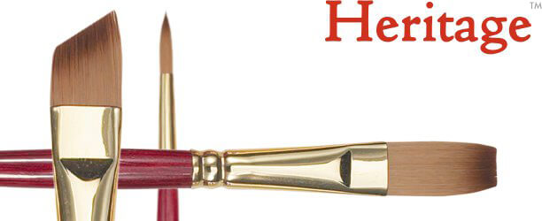 Heritage™ Natural Bristle Acrylic Painting Brushes
