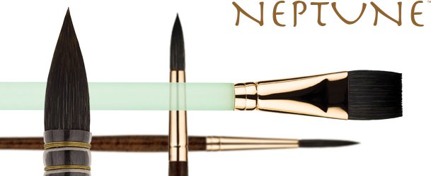 Neptune™ Faux Squirrel Painting Brushes