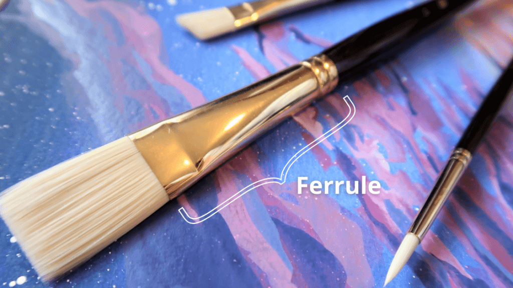clean the ferrule of the brush